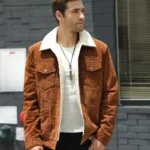 Veste homme en daim, blouson aviateur, col fourrure pour un confort sans faille.
