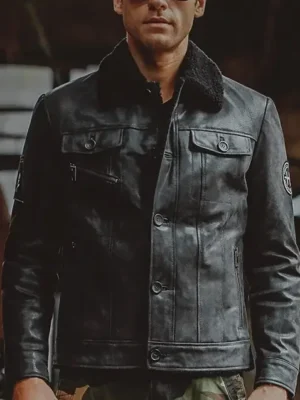 veste cuir pilote homme doublure fourrée